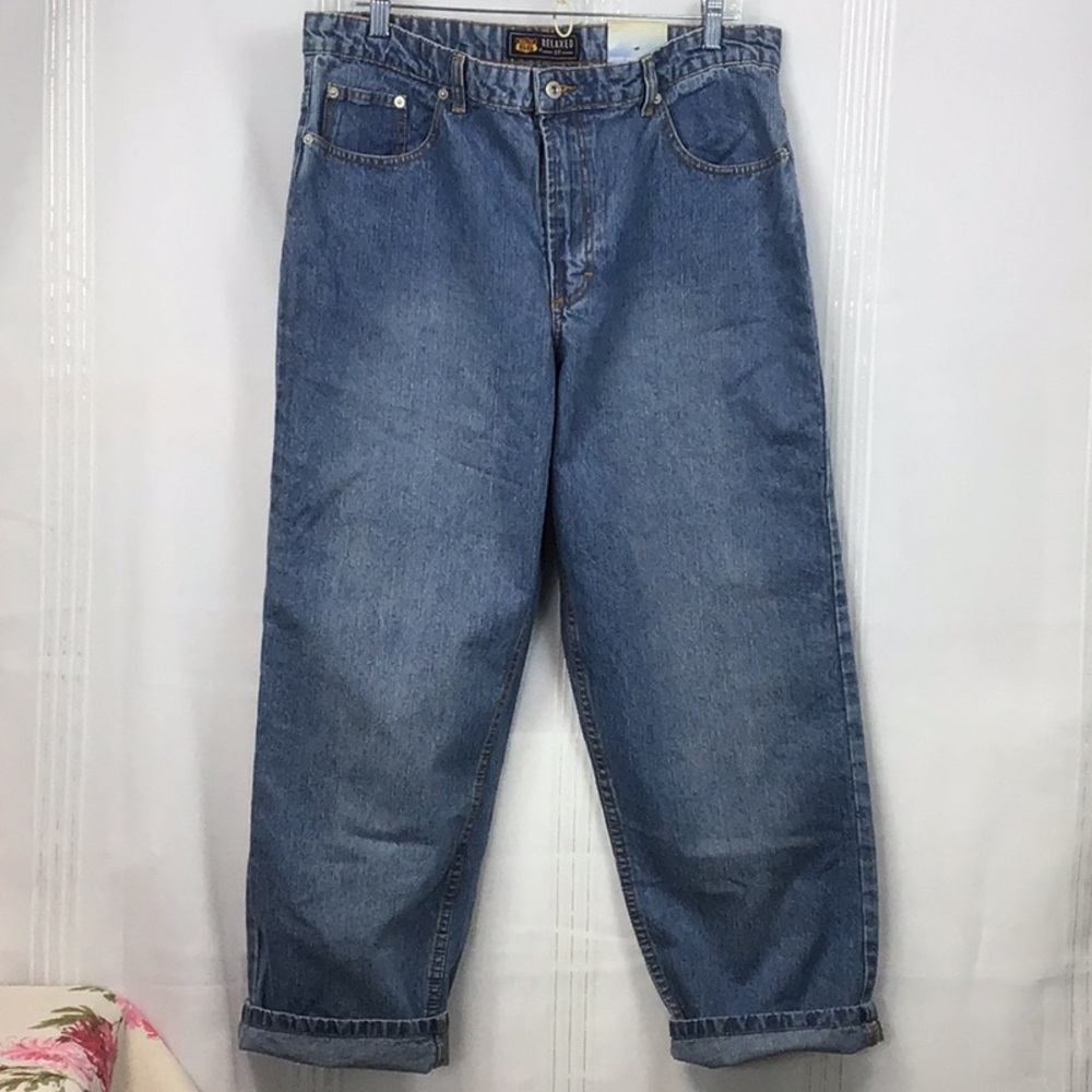 🚦Ladies Route 66 Relaxed Fit Cotton 5 Pocket Zip Front Denim Jeans 14 Short